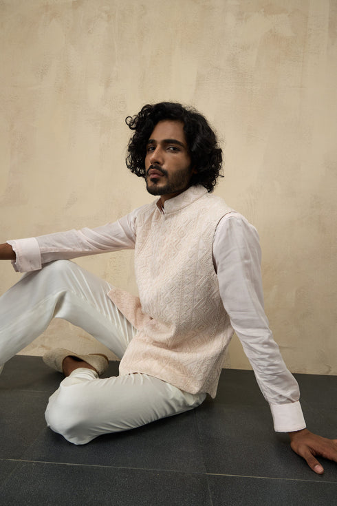 Vertical Dori Nehru Jacket Set